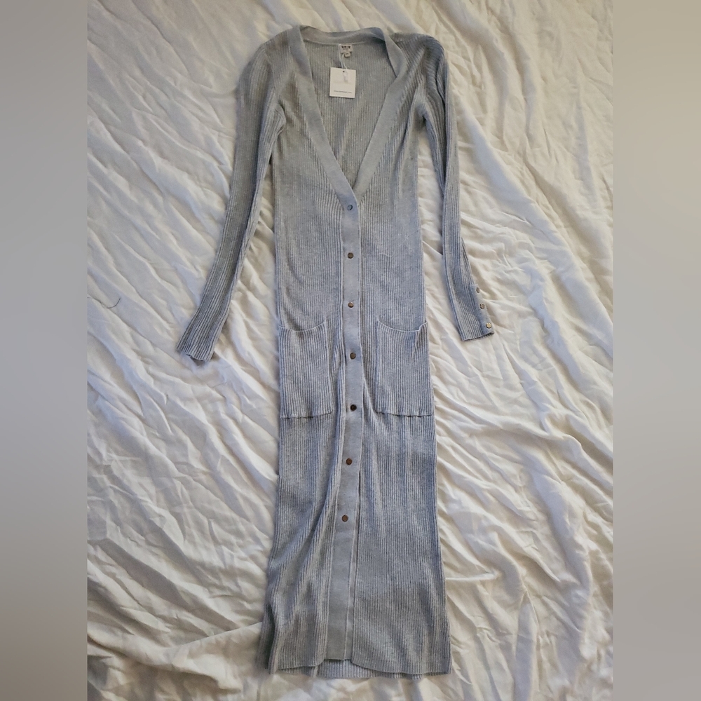 JLux Button Up Cardigan Dress